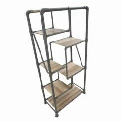 Slide Moderne Design Vloer Boekenkast In MDF En Metaal - Merve -Slide Shop libreria da terra di design moderno in mdf e metallo merve 2