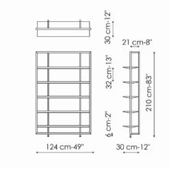 Slide Vloerboekenkast In Metaal, Aluminium En Hout Made In Italy - Bonaldo Aliante -Slide Shop libreria da terra in metallo alluminio e legno made in italy bonaldo aliante 15