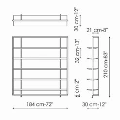 Slide Vloerboekenkast In Metaal, Aluminium En Hout Made In Italy - Bonaldo Aliante -Slide Shop libreria da terra in metallo alluminio e legno made in italy bonaldo aliante 16