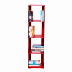 Slide Moderne Vloer Boekenkast In Zwart, Rood, Wit, Grijs Ijzer Gemaakt In Italië - Cauro -Slide Shop libreria da terra moderna ferro nero rosso bianco o grigio made in italy pls 11