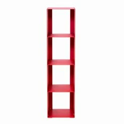 Slide Moderne Vloer Boekenkast In Zwart, Rood, Wit, Grijs Ijzer Gemaakt In Italië - Cauro -Slide Shop libreria da terra moderna ferro nero rosso bianco o grigio made in italy pls 13