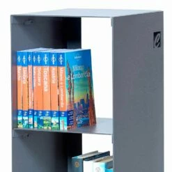 Slide Moderne Vloer Boekenkast In Zwart, Rood, Wit, Grijs Ijzer Gemaakt In Italië - Cauro -Slide Shop libreria da terra moderna ferro nero rosso bianco o grigio made in italy pls 19