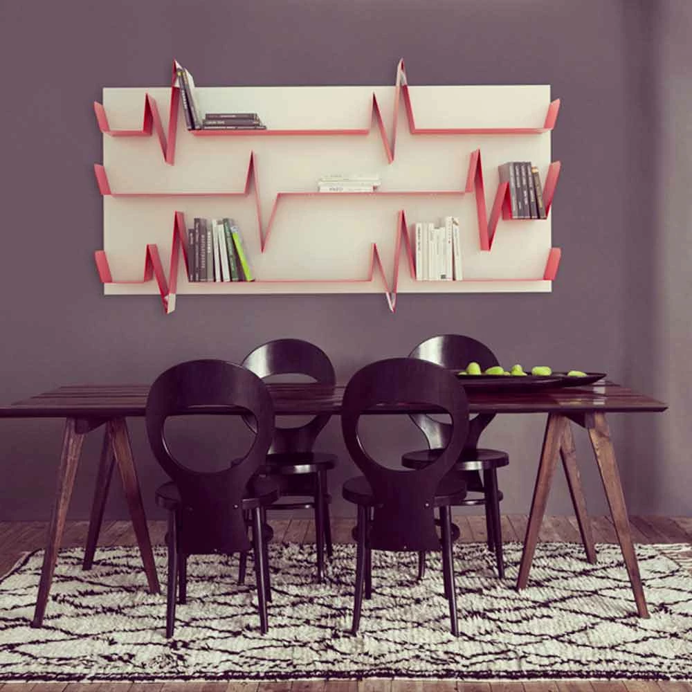 Slide Bibliotheek Ontwerp Battikuore 186x101 (3 Legborden) Mabele, Handgemaakt Product 2 Slide Bibliotheek Ontwerp Battikuore 186x101 (3 Legborden) Mabele, Handgemaakt Product - Afbeelding 2