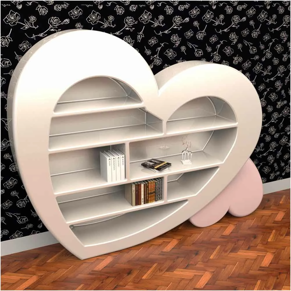 Slide Design Boekenkast In Effen Oppervlak Cuore Made In Italy 2 Slide Design Boekenkast In Effen Oppervlak Cuore Made In Italy - Afbeelding 2