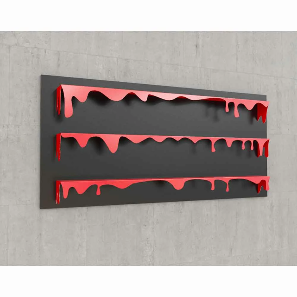 Slide Bibliotheek Modern Design Kolata 186x86 (3 Legborden) Mabele, Italiaans Design 3 Slide Bibliotheek Modern Design Kolata 186x86 (3 Legborden) Mabele, Italiaans Design - Afbeelding 3