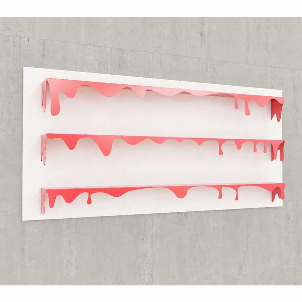 Slide Bibliotheek Modern Design Kolata 186x86 (3 Legborden) Mabele, Italiaans Design 4 Slide Bibliotheek Modern Design Kolata 186x86 (3 Legborden) Mabele, Italiaans Design - Afbeelding 4