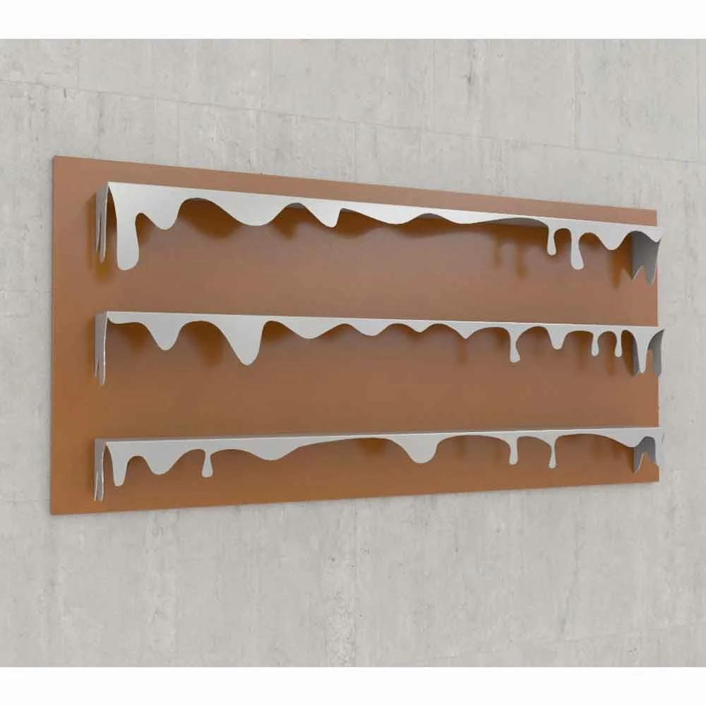 Slide Bibliotheek Modern Design Kolata 186x86 (3 Legborden) Mabele, Italiaans Design 5 Slide Bibliotheek Modern Design Kolata 186x86 (3 Legborden) Mabele, Italiaans Design - Afbeelding 5