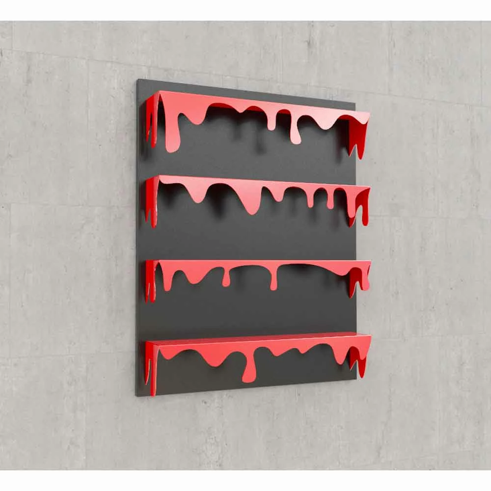 Slide Bibliotheek Kolata 90x110 Muurontwerp (4 Vlakken) Mabele, Handgemaakte Product 3 Slide Bibliotheek Kolata 90x110 Muurontwerp (4 Vlakken) Mabele, Handgemaakte Product - Afbeelding 3