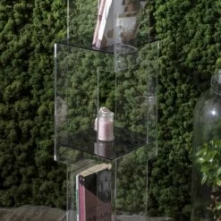 Slide Vrijstaande Boekenkast In Transparant Of Gerookt Acrylkristal - Icaria -Slide Shop libreria freestanding in cristallo acrilico trasparente o fume icaria 4