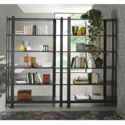 Slide Moderne Boekenkast In Mdf Met Melamine Planken Made In Italy - Brenta -Slide Shop libreria moderna in mdf con ripiani in nobiliato made in italy brenta 3