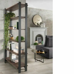 Slide Moderne Boekenkast In Mdf Met Melamine Planken Made In Italy - Brenta -Slide Shop libreria moderna in mdf con ripiani in nobiliato made in italy brenta 5