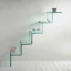 Slide Boekenkast Voor Objecten Aan De Muur Origineel Ontwerp In Glazen Ladder - Volano