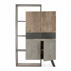 Dressoir 4 Deuren 2 Lades In Mangohout En Staal Homemotion - Signorino -Slide Shop madia 2 ante 2 cassetti in legno di mango e acciaio homemotion signorino 4