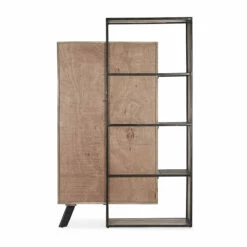 Dressoir 4 Deuren 2 Lades In Mangohout En Staal Homemotion - Signorino -Slide Shop madia 2 ante 2 cassetti in legno di mango e acciaio homemotion signorino 5