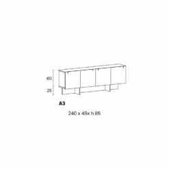 Houten Dressoir Met Glazen Structuur Made In Italy - Azuki 34 Houten Dressoir Met Glazen Structuur Made In Italy - Azuki -Slide Shop madia da salotto in legno con struttura in vetro made in italy azuki 16