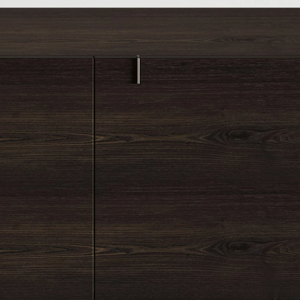 Houten Dressoir Met Glazen Structuur Made In Italy - Azuki 5 Houten Dressoir Met Glazen Structuur Made In Italy - Azuki - Afbeelding 5