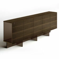 Houten Dressoir Met Glazen Structuur Made In Italy - Azuki 28 Houten Dressoir Met Glazen Structuur Made In Italy - Azuki -Slide Shop madia da salotto in legno con struttura in vetro made in italy azuki 8