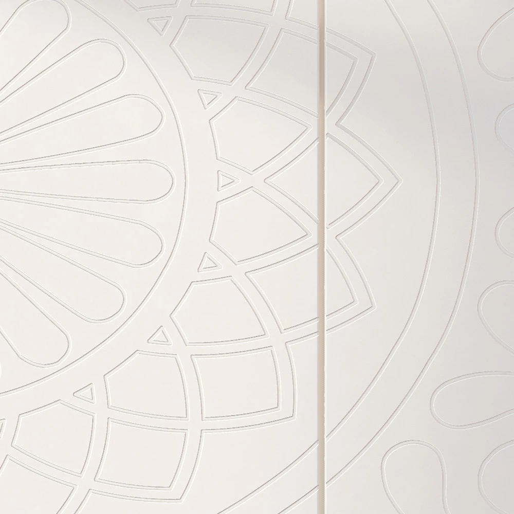 Woonkamer Dressoir In Wit Mdf Met Bas-reliëf Made In Italy - Stilea 5 Woonkamer Dressoir In Wit Mdf Met Bas-reliëf Made In Italy - Stilea - Afbeelding 5