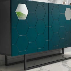 Woonkamer Dressoir In Melamine Met 3 Deuren In Mdf Made In Italy - Moena -Slide Shop madia da soggiorno in nobilitato con 3 ante in mdf made in italy moena 5