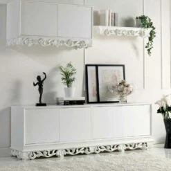 Ontwerpen Houten Dressoir Met 4 Sportelli Ray, Made In Italy