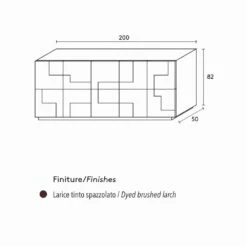 Ontwerp Dressoir Hout Geborsteld Lariks Thermisch Behandeld Azalea -Slide Shop madia di design in legno di larice spazzolato termotrattato azalea 8