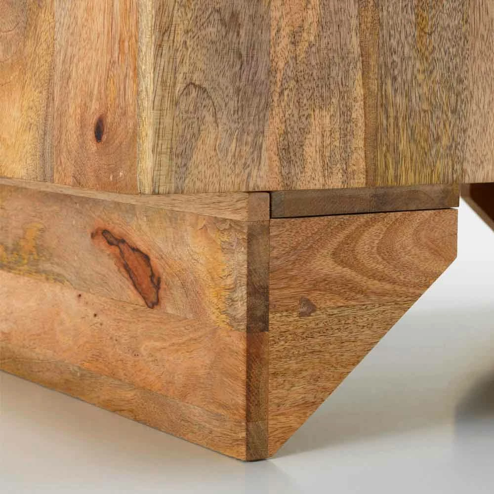 Modern Etnisch Dressoir In Massief Mangohout, Cecina 4 Modern Etnisch Dressoir In Massief Mangohout, Cecina - Afbeelding 4