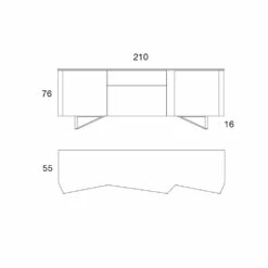 Dressoir In Mdf Met 2 Deuren En 2 Uitstekende Lades Hellende Zijkanten - Caspiter 13 Dressoir In Mdf Met 2 Deuren En 2 Uitstekende Lades Hellende Zijkanten - Caspiter -Slide Shop madia in mdf con 2 ante e 2 cassetti sporgenti fianchi inclinati caspiter 6