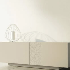 Mdf Dressoir Met Plint En Versierde Deur Gemaakt In Italië - Deodara -Slide Shop madia in mdf con base a zoccolo e anta decorata made in italy deodara 3