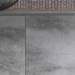 Moderne Kast, Drie Deuren Melamine Hout Brons Of Grijs Made In Italy - Clemente -Slide Shop madia moderna a tre ante in nobilitato bronzo o grigio made in italy clemente 6