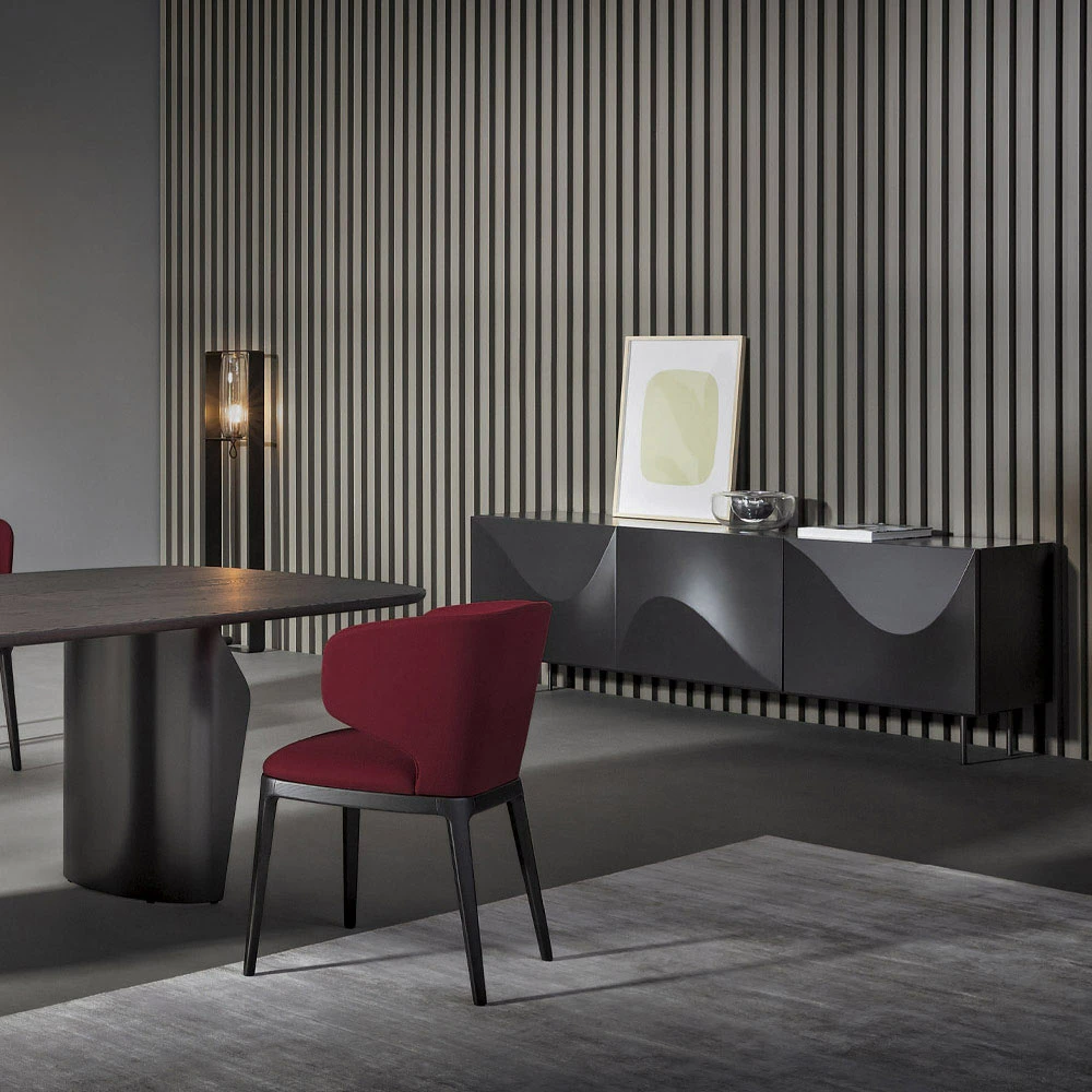 Modern Dressoir Van Gelakt Hout En Metaal Gemaakt In Italië - Bonaldo Vertigo 3 Modern Dressoir Van Gelakt Hout En Metaal Gemaakt In Italië - Bonaldo Vertigo - Afbeelding 3