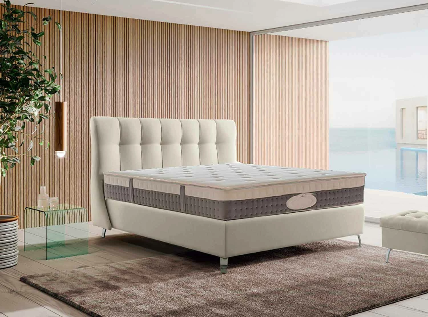 Geheugenmatras Van Uitstekende Kwaliteit Made In Italy - Silvestro 2 Geheugenmatras Van Uitstekende Kwaliteit Made In Italy - Silvestro - Afbeelding 2