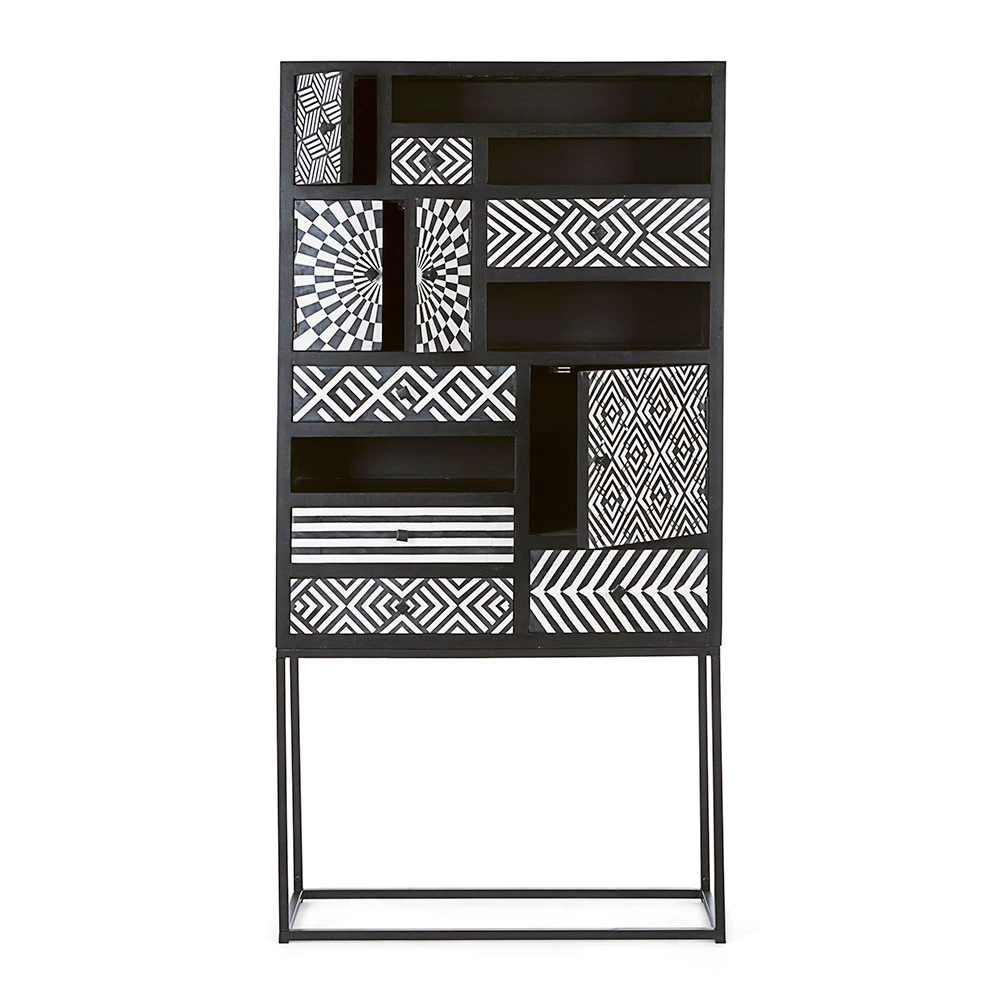 Etnische Mozaïekkast 4 Deuren 6 Laden In Mangohout - Vanitoso 6 Etnische Mozaïekkast 4 Deuren 6 Laden In Mangohout - Vanitoso - Afbeelding 6