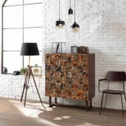 Designkast Met Twee Deuren In Mangohout, Cellara