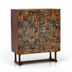 Designkast Met Twee Deuren In Mangohout, Cellara -Slide Shop mobile contenitore di design a due ante in legno di mango cellara 8