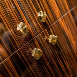 Moderne Mobiele Container Met 4 Deuren In Hout Gepolijst Ebbenhout Ada -Slide Shop mobile contenitore moderno con 4 ante in legno di ebano lucido ada 5