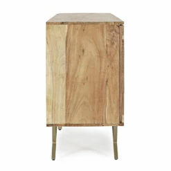 Dressoir In Acaciahout 3 Deuren Etnisch Design Homemotion - Carla -Slide Shop mobile credenza in legno di acacia 3 ante design etnico homemotion carla 4