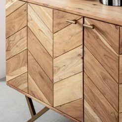 Dressoir In Acaciahout 3 Deuren Etnisch Design Homemotion - Carla -Slide Shop mobile credenza in legno di acacia 3 ante design etnico homemotion carla 6