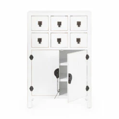 Design Dressoir In Wit Of Zwart Vintage Mdf 2 Deuren En 6 Lades - Ginepro 14 Design Dressoir In Wit Of Zwart Vintage Mdf 2 Deuren En 6 Lades - Ginepro -Slide Shop mobile credenza in mdf bianco o nero vintage 2 ante e 6 cassetti ginepro 2