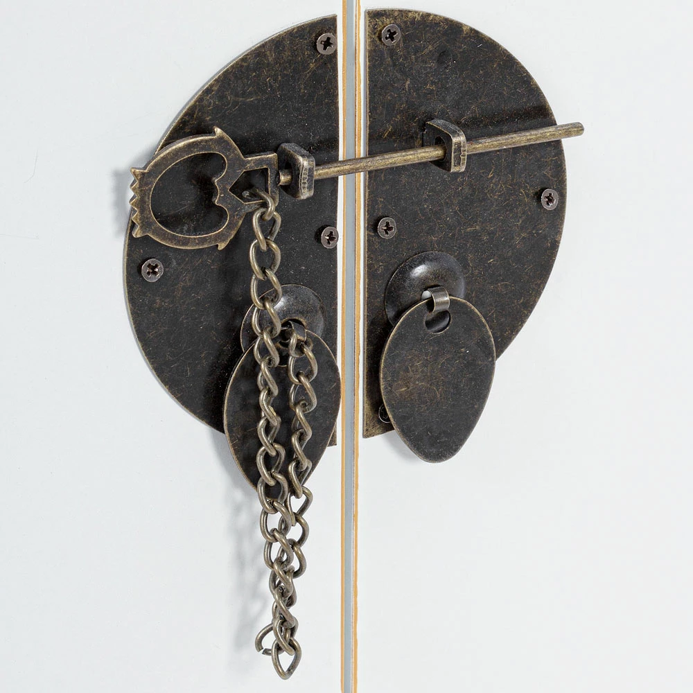 Design Dressoir In Wit Of Zwart Vintage Mdf 2 Deuren En 6 Lades - Ginepro 4 Design Dressoir In Wit Of Zwart Vintage Mdf 2 Deuren En 6 Lades - Ginepro - Afbeelding 4