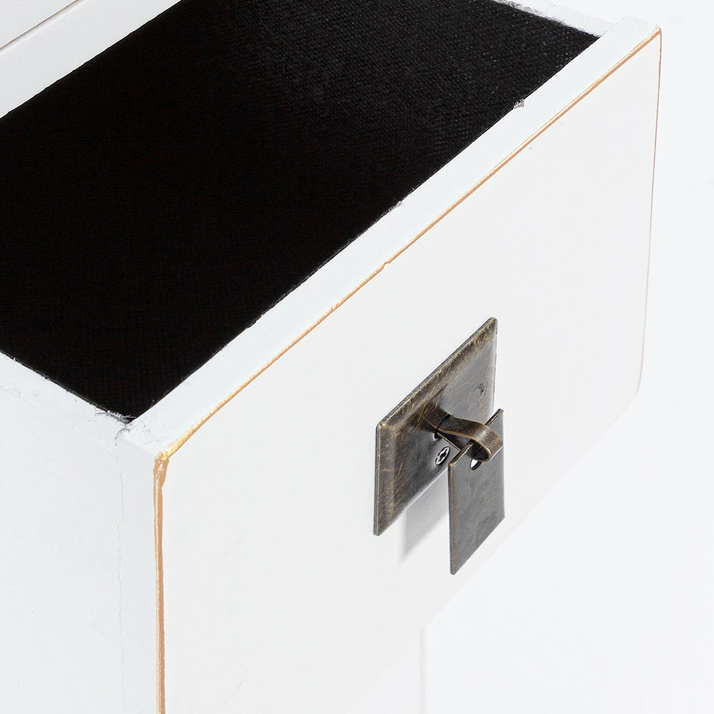 Design Dressoir In Wit Of Zwart Vintage Mdf 2 Deuren En 6 Lades - Ginepro 5 Design Dressoir In Wit Of Zwart Vintage Mdf 2 Deuren En 6 Lades - Ginepro - Afbeelding 5