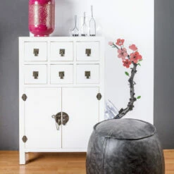 Design Dressoir In Wit Of Zwart Vintage Mdf 2 Deuren En 6 Lades - Ginepro 17 Design Dressoir In Wit Of Zwart Vintage Mdf 2 Deuren En 6 Lades - Ginepro -Slide Shop mobile credenza in mdf bianco o nero vintage 2 ante e 6 cassetti ginepro 5