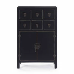 Design Dressoir In Wit Of Zwart Vintage Mdf 2 Deuren En 6 Lades - Ginepro 21 Design Dressoir In Wit Of Zwart Vintage Mdf 2 Deuren En 6 Lades - Ginepro -Slide Shop mobile credenza in mdf bianco o nero vintage 2 ante e 6 cassetti ginepro 9