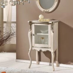 Klassiek Woonkamermeubilair Met 1 Glazen Of Houten Deur Made In Italy - Londen -Slide Shop mobile da salotto classico con 1 anta vetro o legno made in italy london 5