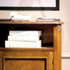 Klassieke Houten Telefoonhouder Met Deur Made In Italy - Richard -Slide Shop mobile porta telefono classico in legno con anta made in italy richard 3