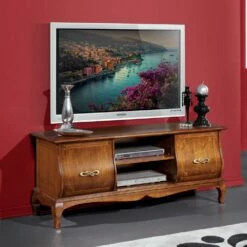 Klassiek Houten Tv-meubel Met Inlegwerk Made In Italy - Hastings -Slide Shop mobile porta tv classico in legno con intarsi made in italy hastings 2