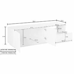 Tv-meubel Met 2 Deuren, Een Lade En Een Open Vak Made In Italy - Popilio -Slide Shop mobile porta tv con 2 ante un cassetto e vano a giorno made in italy popilio 6