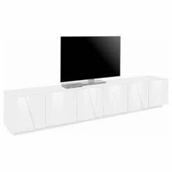 Tv-meubel Voor Binnen In Melamine Met 6 Deuren Made In Italy - Naditza 9 Tv-meubel Voor Binnen In Melamine Met 6 Deuren Made In Italy - Naditza -Slide Shop mobile porta tv da interno in melaminico con 6 ante made in italy naditza