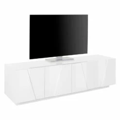Tv-meubel Voor In De Woonkamer Met 4 Deuren Van Melamine Made In Italy - Naditza -Slide Shop mobile porta tv da soggiorno con 4 ante in melaminico made in italy naditza 3