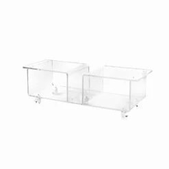 TV-meubel Modern Design Plexiglas Wizard Double -Slide Shop mobile porta tv design moderno in plexiglass trasparente mago double 4