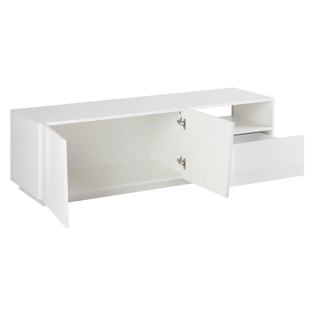 Design Houten TV Kast 2 Deuren 1 Lade En Open Compartiment - Joris 4 Design Houten TV Kast 2 Deuren 1 Lade En Open Compartiment - Joris - Afbeelding 4